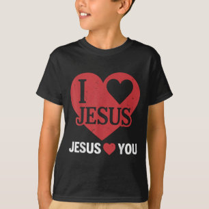 Toddler I Love Jesus Loves You Me Christian God So T-Shirt
