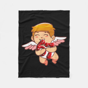 Toddler Kids 6 7 Meme Six Seven Cupid Valentines D Fleece Blanket