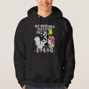 Toddler Kids Old Macdonald 2nd Birthday Party Nurs Hoodie