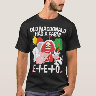 Toddler Kids Old MacDonald Had a Farm EIEIO Nurser T-Shirt