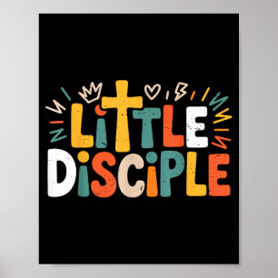 Toddler Little Disciple Shirt Christian Faith Reli Poster