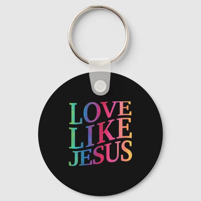 Toddler Love Like Jesus Christian God Son Sister G Key Ring (Front)