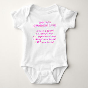 Toddler Ownership Laws - Jordyn Baby Bodysuit