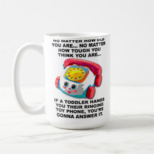 Toddler Phone Funny Travel Mug