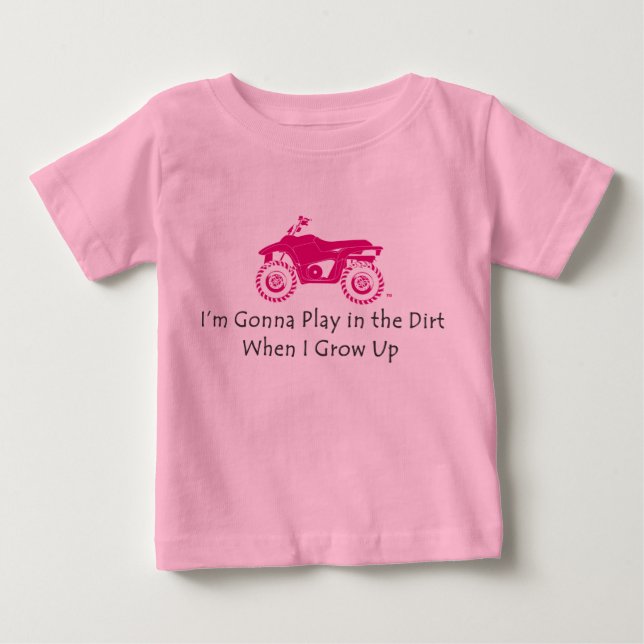 toddler pink atv quad shirt (Front)