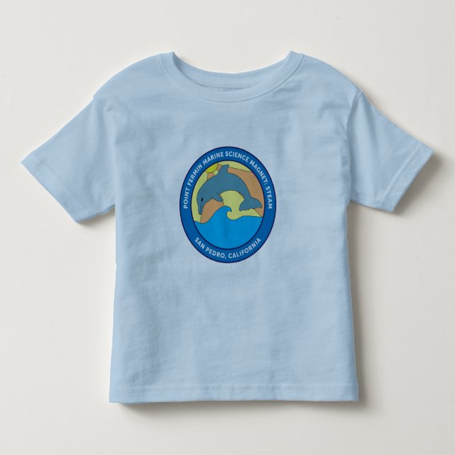 Toddler Point Fermin Elementary Logo Light Blue T-Shirt (Front)