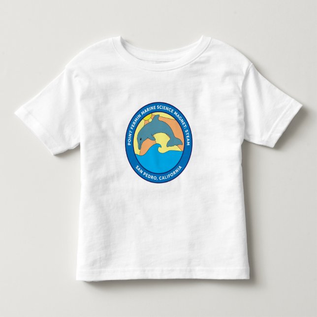 Toddler Point Fermin Elementary Logo White T-Shirt (Front)