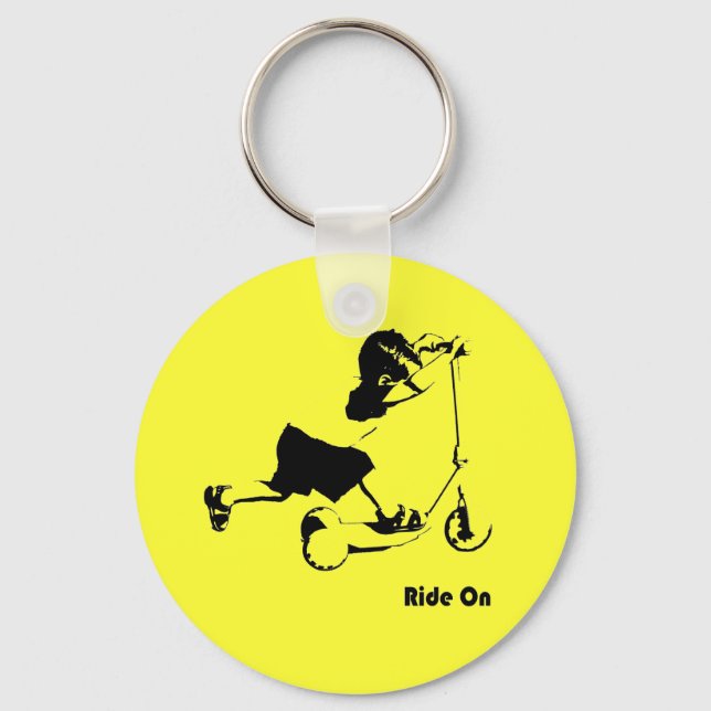 Toddler riding scooter key ring (Front)