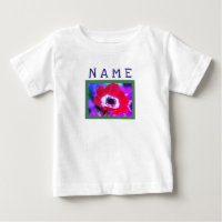 Toddler Ruffle Tee HAPPY SEED KIDS POPPY & NAME