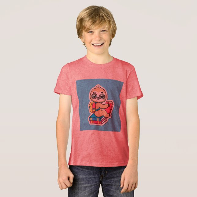 Toddler Sloth Tri-Blend Shirt (Front Full)