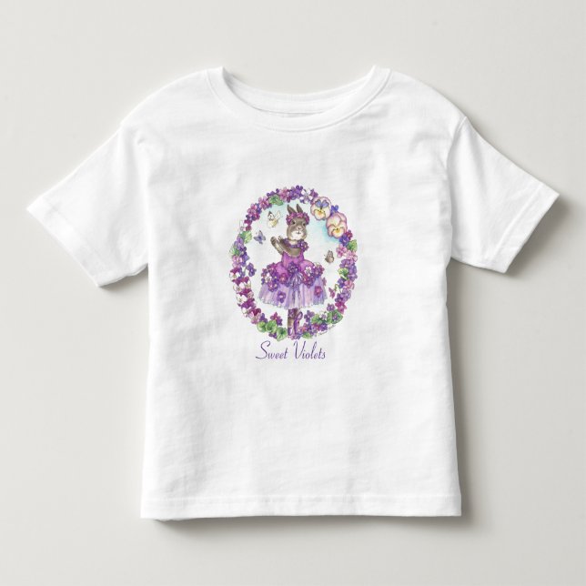Toddler Sweet VioletsTee Shirt (Front)
