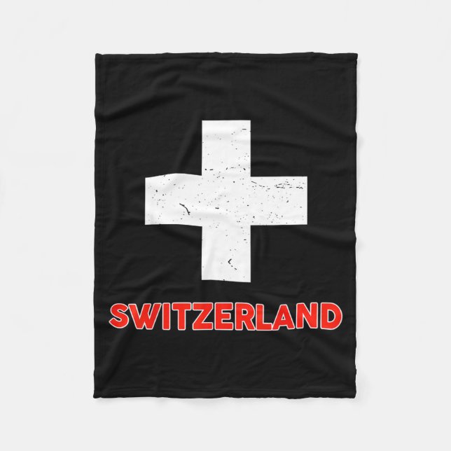 Toddler Swiss-shirt Switzerland Flag Baby Kids Boy Fleece Blanket (Front)