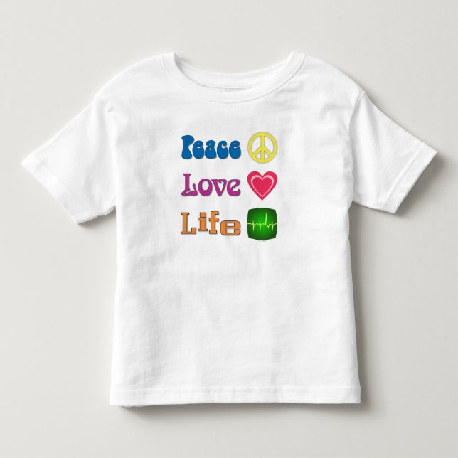 Toddler t-shirt with a pro-life message. (Front)
