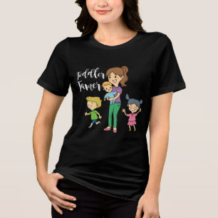 Toddler Tamer Babysitting Humour Novelty Tri-Blend Shirt
