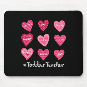 Toddler Teacher Candy Sweet Heart Love Valentines  Mouse Mat