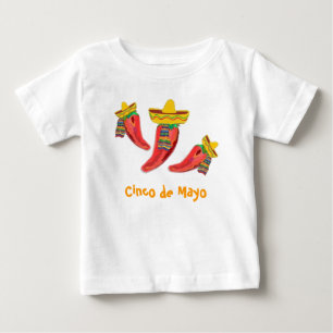 Toddler Tee Shirt. Chilli Peppers, Cinco de Mayo