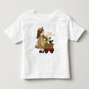 Toddler Thanksgiving Girl long sleeve t-shirt