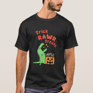 Toddler Trick Rawr Treat Dinosaur Halloween Boys K T-Shirt