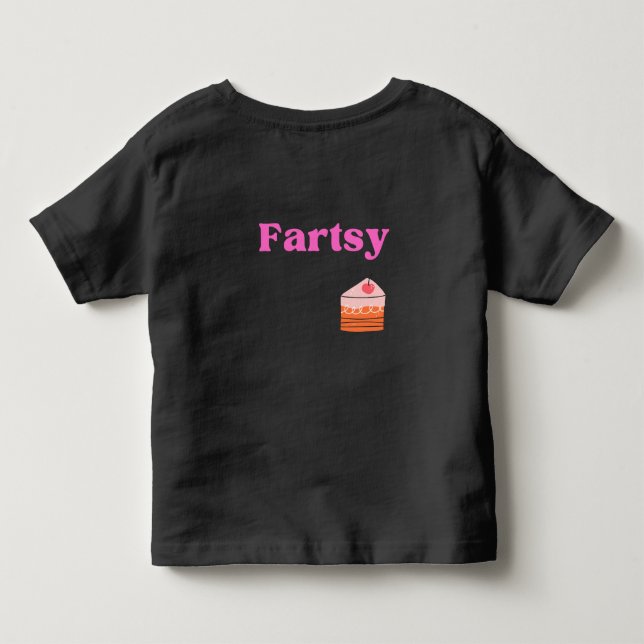 Toddler tshirt funny saying in pink (Back)