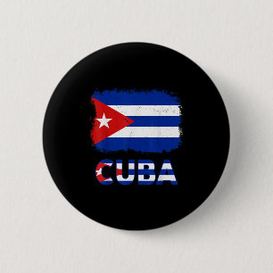 Toddler White Cuban La Cubanita Cuba Flag Hispanic 6 Cm Round Badge
