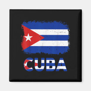 Toddler White Cuban La Cubanita Cuba Flag Hispanic Magnet