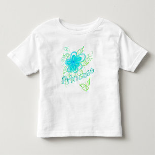 Toddlers Flowered Princess Shirt