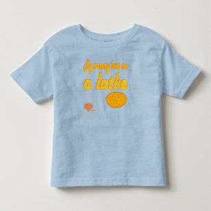 Toddlers' Hanukkah Shirt - "Mommy loves me a latke