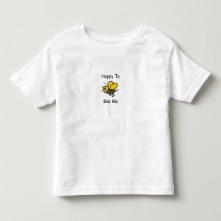 Toddlers Happy To Bee Me T-shirt -W/URL