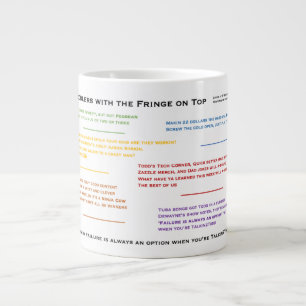 Toddlers With the Fringe on Top Large Coffee Mug