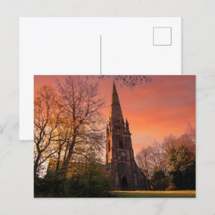 Todmorden Unitarian Church at Sunset Postcard