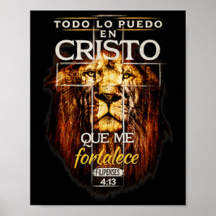 Todo Lo Puedo En Cristo Filipenses 4_13 Spanish Ch Poster