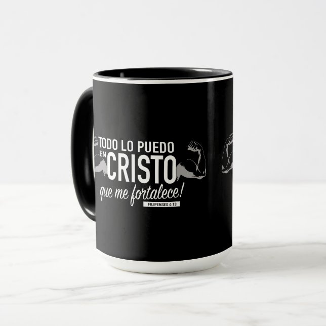 Todo lo puedo en Cristo Mug 11 oz (Front Left)