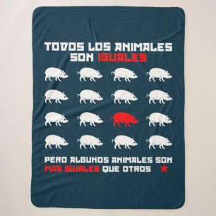 Todos los animales son iguales 2 sherpa blanket