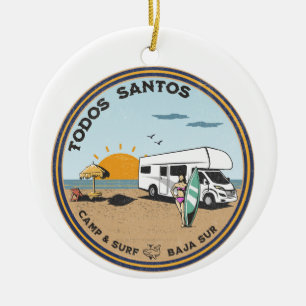 Todos Santos Baja California Sur Mexico Ceramic Tree Decoration