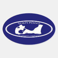 Tod's Point Oval Sticker
