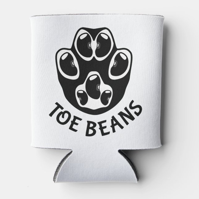 Toe Beans - Black Beans Can Cooler (Front)
