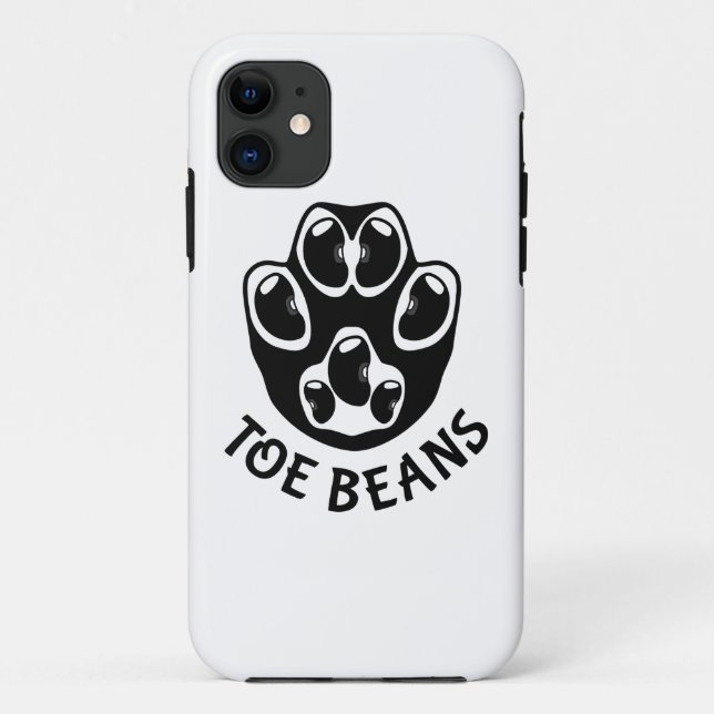 Toe Beans - Black Beans Case-Mate iPhone Case (Back)