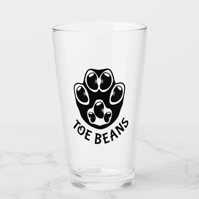 Toe Beans - Black Beans Glass (Front)