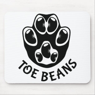 Toe Beans - Black Beans Mouse Mat