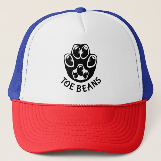 Toe Beans - Black Beans Trucker Hat (Front)