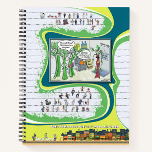 Toe’s Town Comic   Spiral Notebook