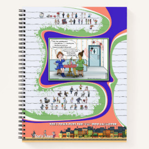 Toe’s Town Comic Spiral Notebook