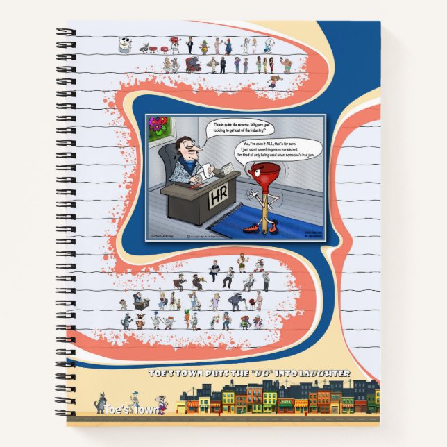 Toe’s Town Comic | Spiral Notebook (Front)