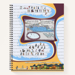 Toe’s Town Comic   Spiral Notebook