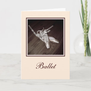 'Toe Shoes' Blank Greeting Card