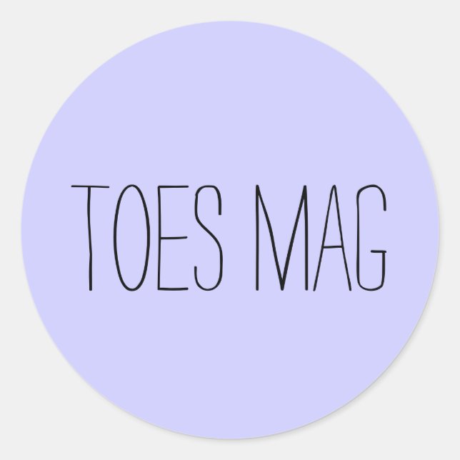 Toes Mag Sticker (Front)