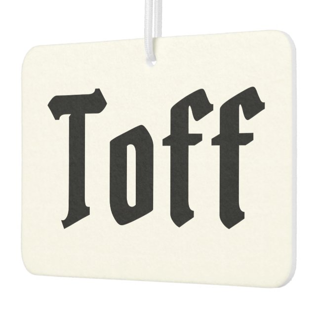 Toff Car Air Freshener (Left)