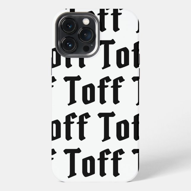 Toff iPhone Case (Back)