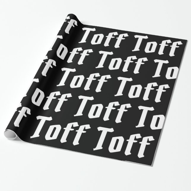 Toff Wrapping Paper (Unrolled)