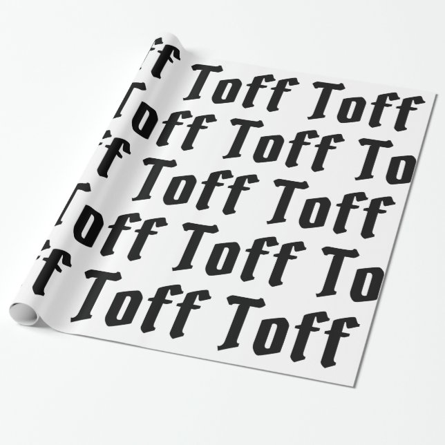 Toff Wrapping Paper (Unrolled)